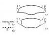 тормозная кладка Brake Pad Set:171 698 151 F