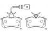 刹车片 Brake Pad Set:7M3 698 451