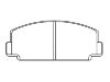 Bremsbelagsatz, Scheibenbremse Brake Pad Set:04491-14020