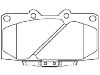 Bremsbelagsatz, Scheibenbremse Brake Pad Set:41060-74F90