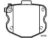 тормозная кладка Brake Pad Set:19153020