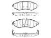 Bremsbelagsatz, Scheibenbremse Brake Pad Set:96405129